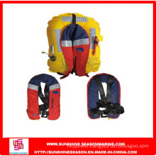 High Quality Stainless Steel Buckle and D-Ring Inflatable Safety Life Jacket (LJ-04)